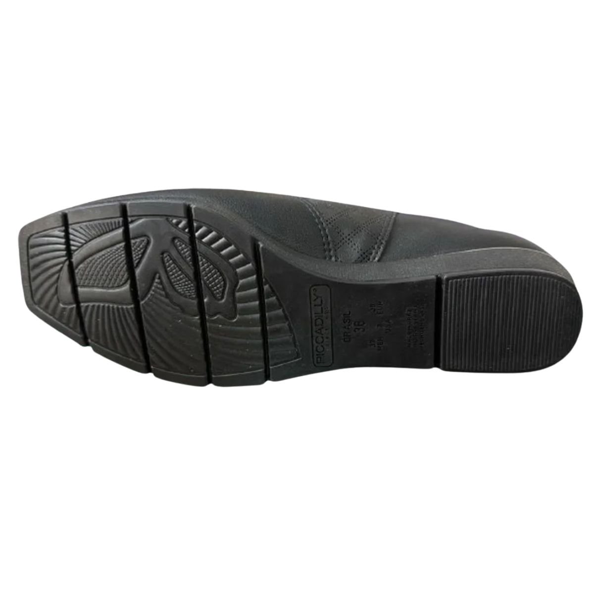 Bota Feminina Cano Baixo Piccadilly Preta Preto 4