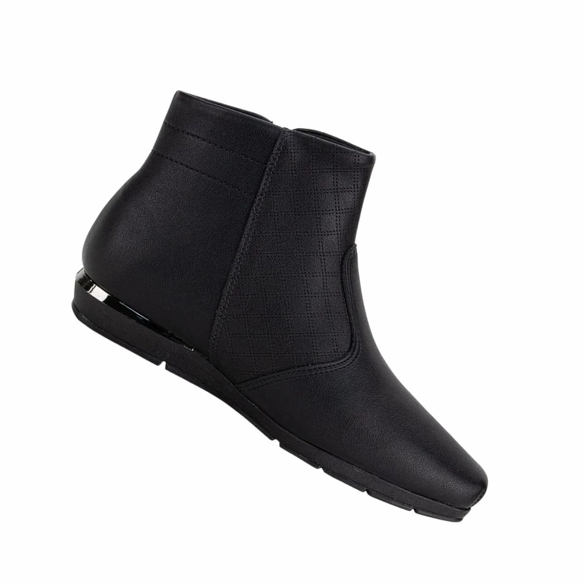 Bota Feminina Cano Baixo Piccadilly Preta Preto 7