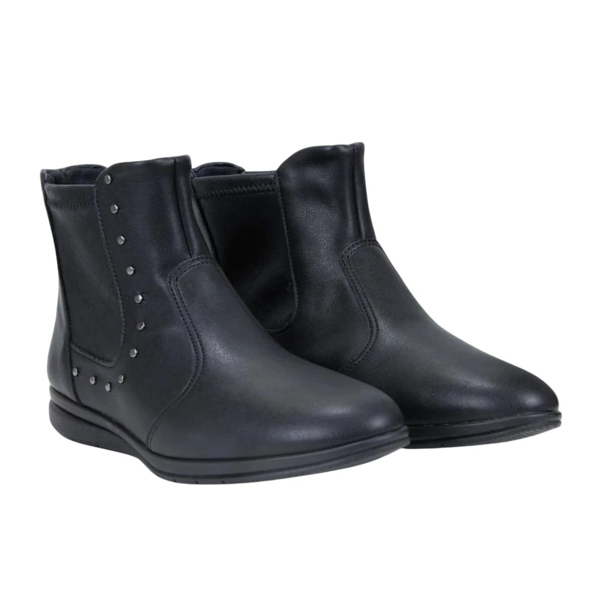 Bota Feminina Cano Baixo Piccadilly Preta Preto 2