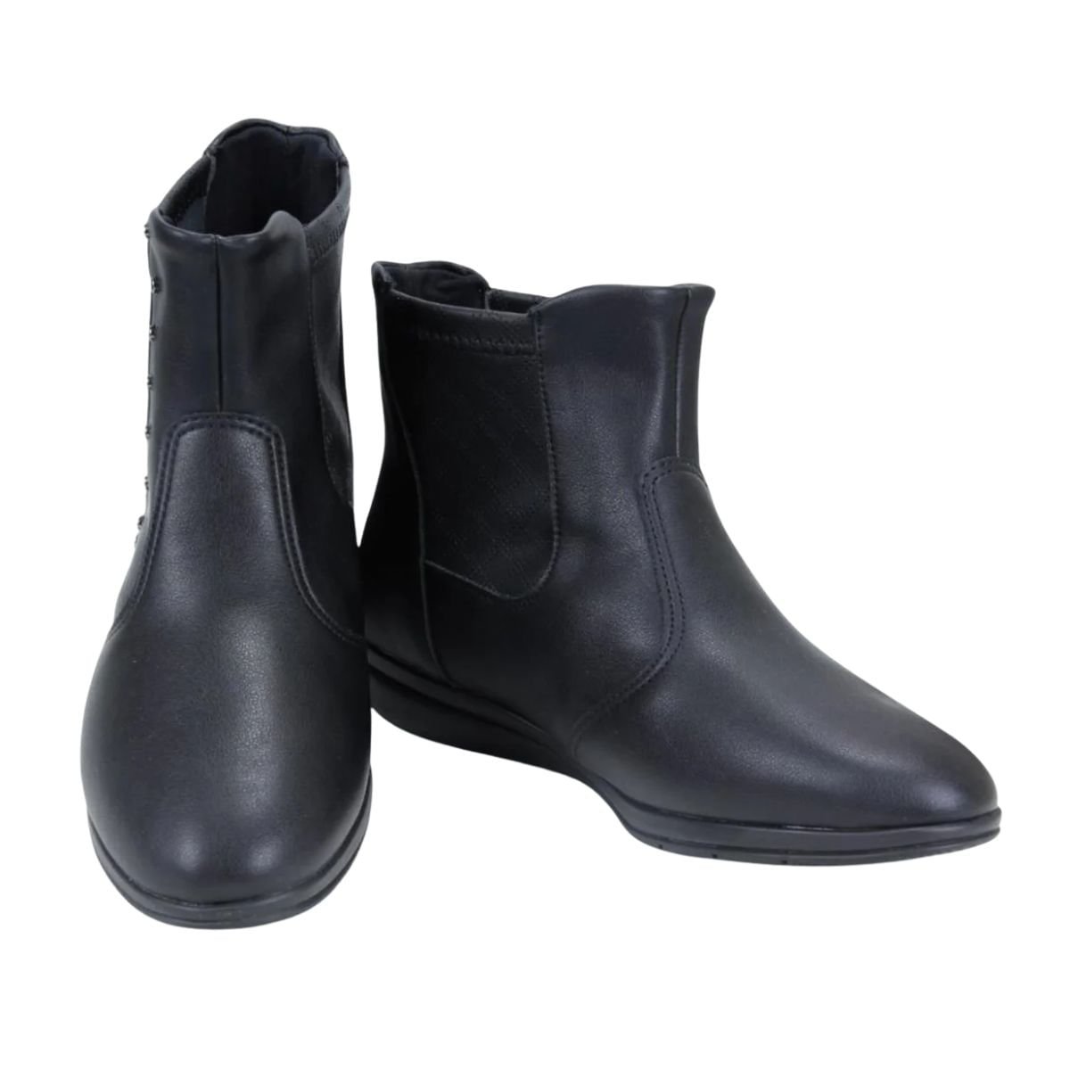 Bota Feminina Cano Baixo Piccadilly Preta Preto 3