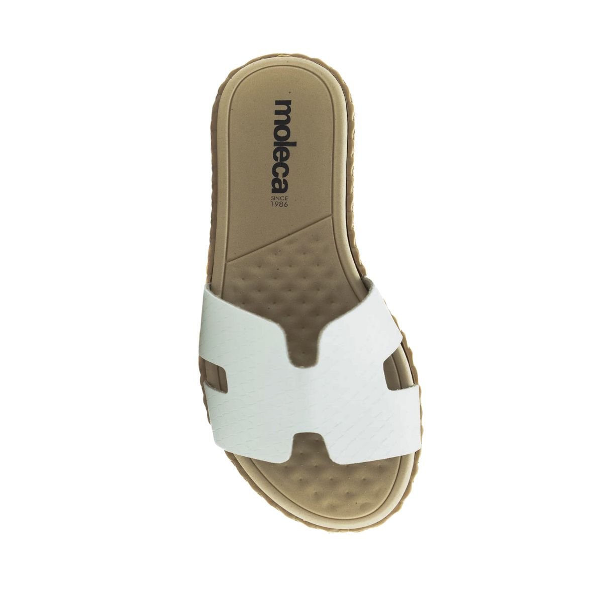 Tamanco Feminino Slide Rasteiro Moleca Off White Branco 6