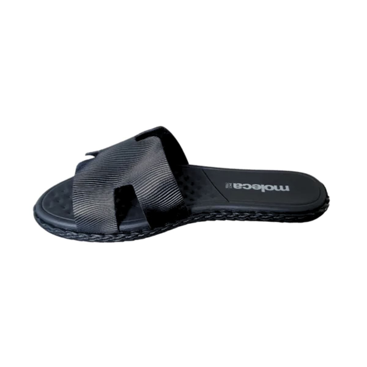 Tamanco Feminino Slide Rasteiro Moleca Preto Preto 5