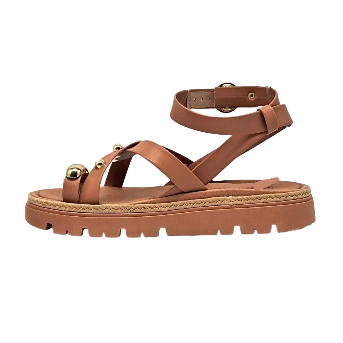 Sandália Feminina Papete Moleca Nude Nude 5