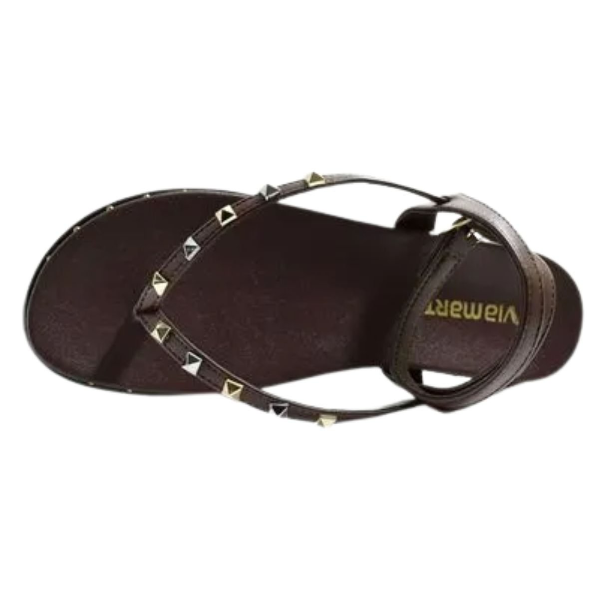 Sandália Feminina Papete Via Marte Marrom Marrom 3