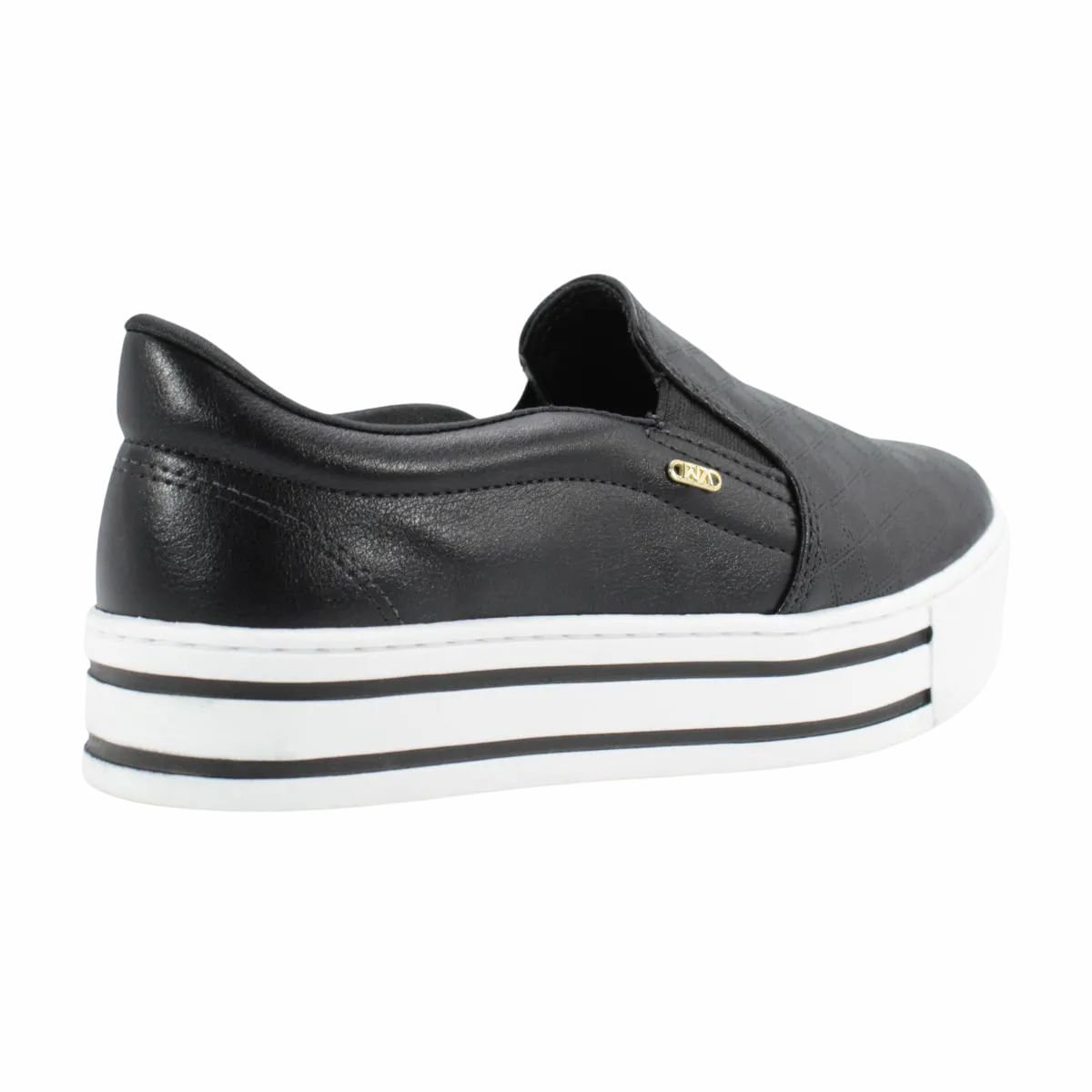 Tênis Moda Feminino Slip On Via Marte Preto Preto 7