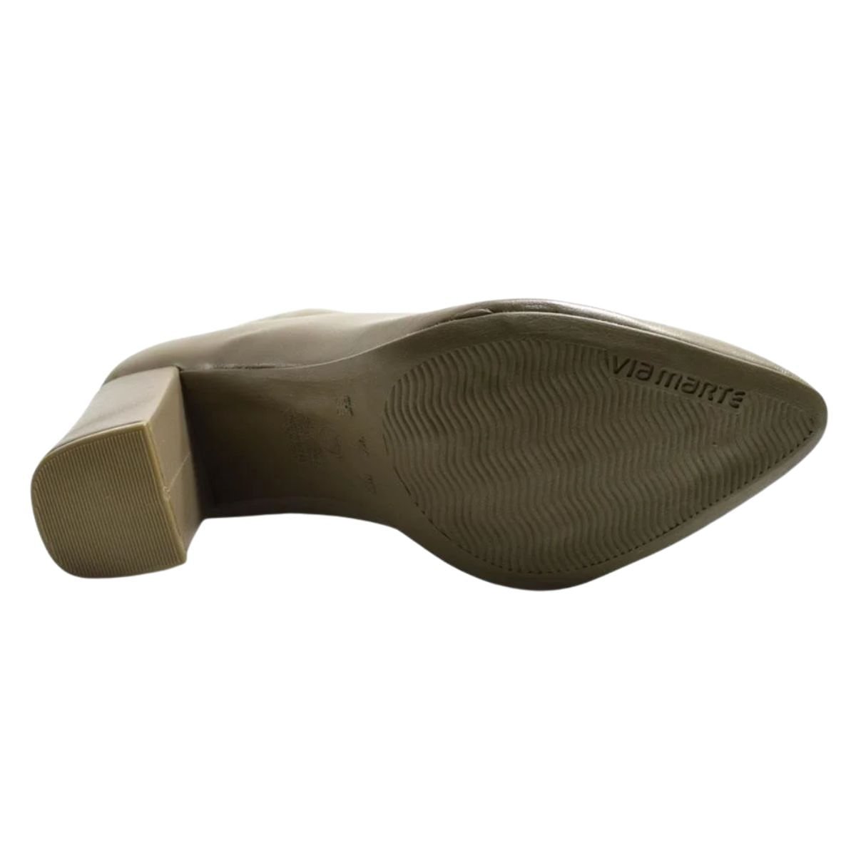 Bota Feminina Cano Baixo Via Marte Bege Bege 4