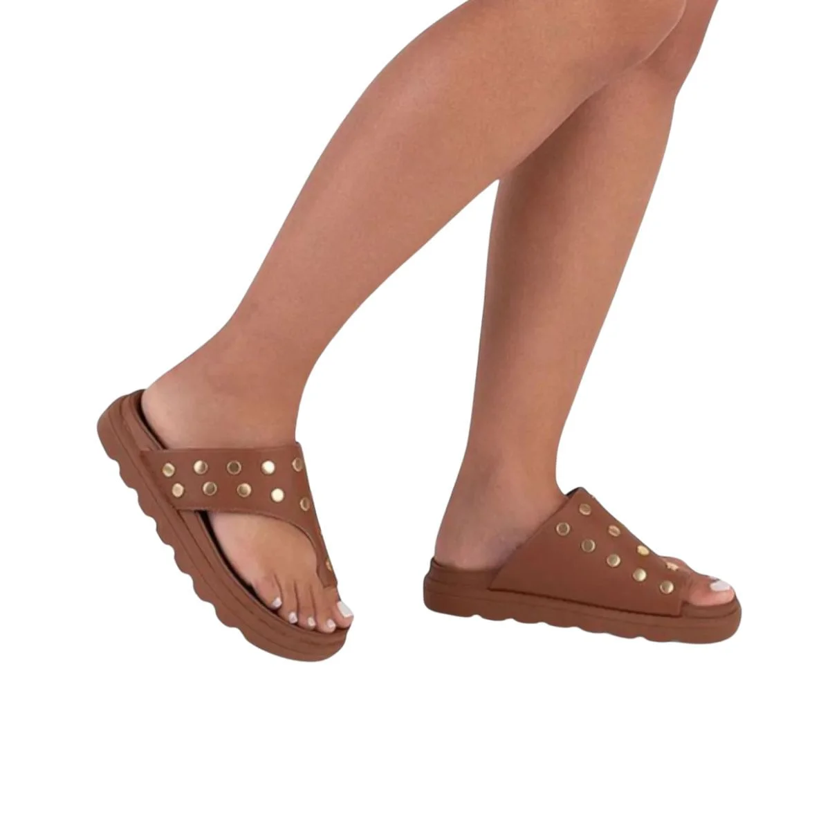 Tamanco Feminino Papete Vizzano Marrom Marrom 5