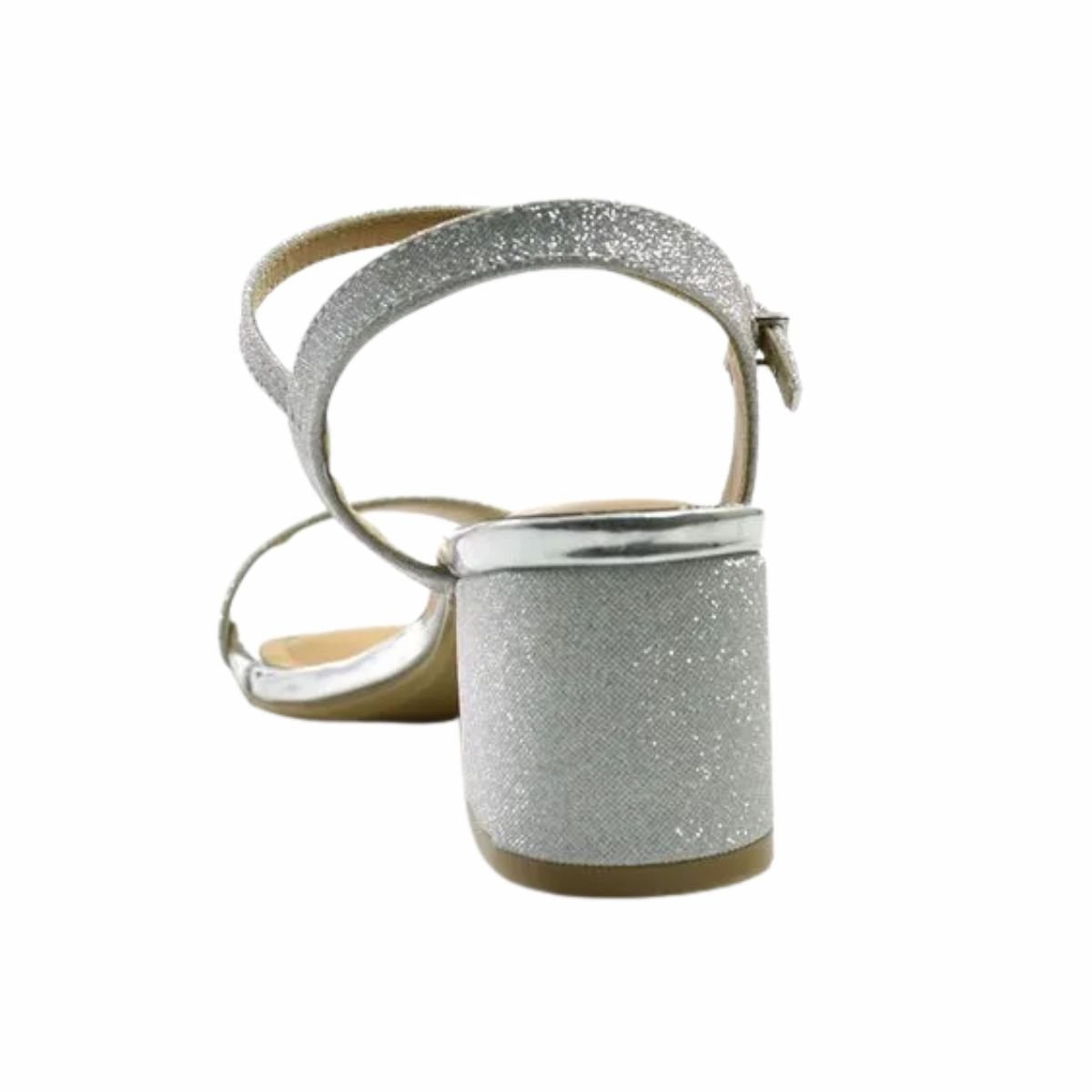 Sandália Feminina Salto Médio Grosso Vizzano Prata Prata 7