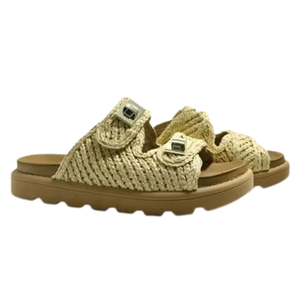 Tamanco Feminino Papete Vizzano Bege Bege 2