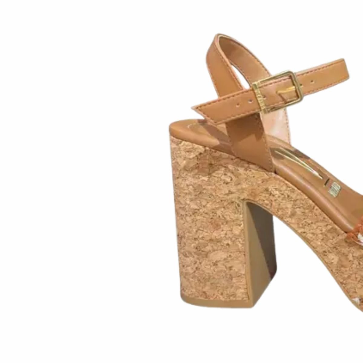 Sandália Feminina Salto Alto Vizzano Marrom Bege 7