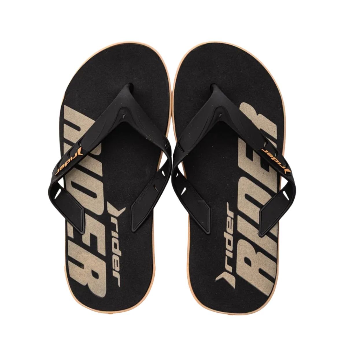 Chinelo Masculino Rider Rw Ii Preto Bege/Preto 2