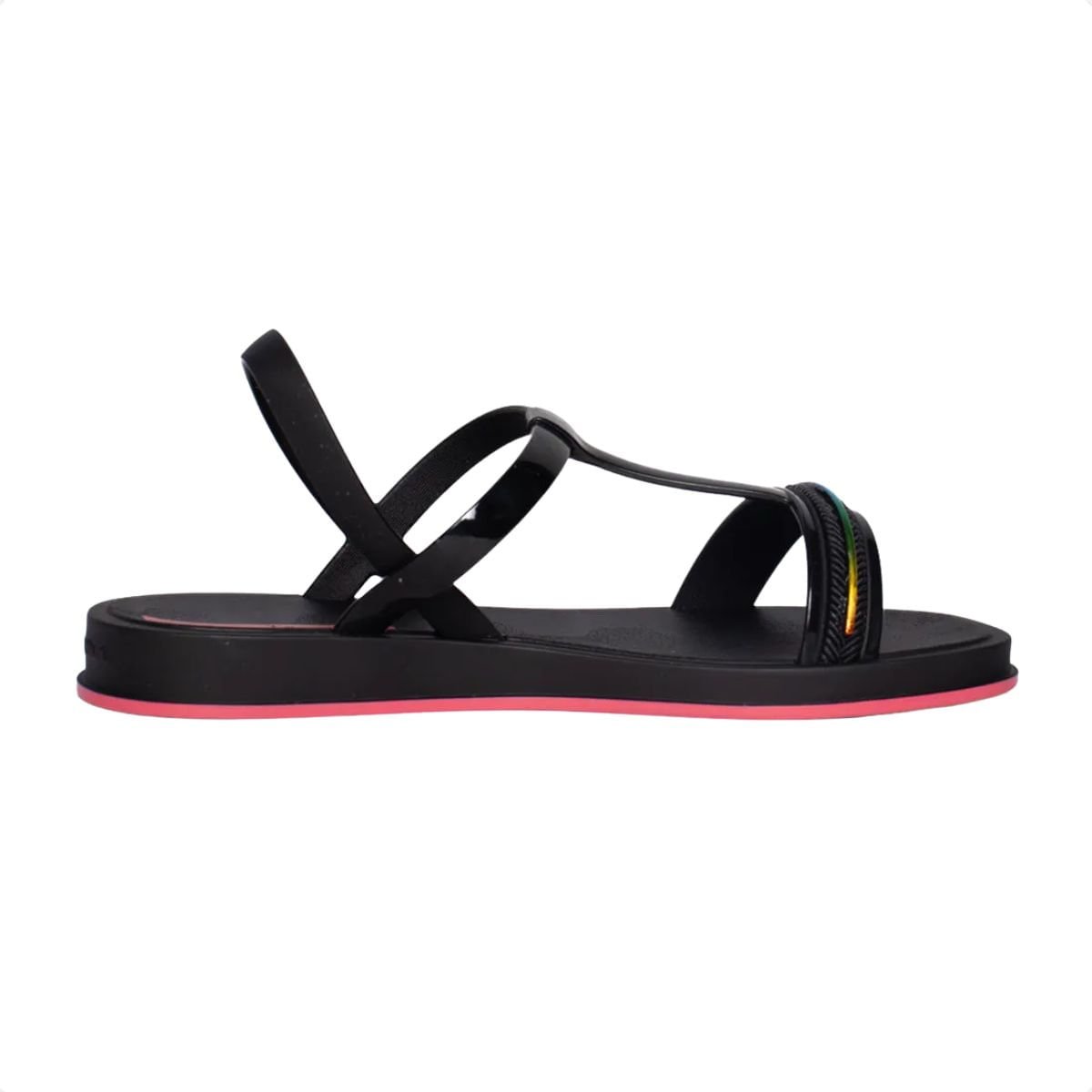 Sandália Infantil Rasteira Ipanema Glow Preta