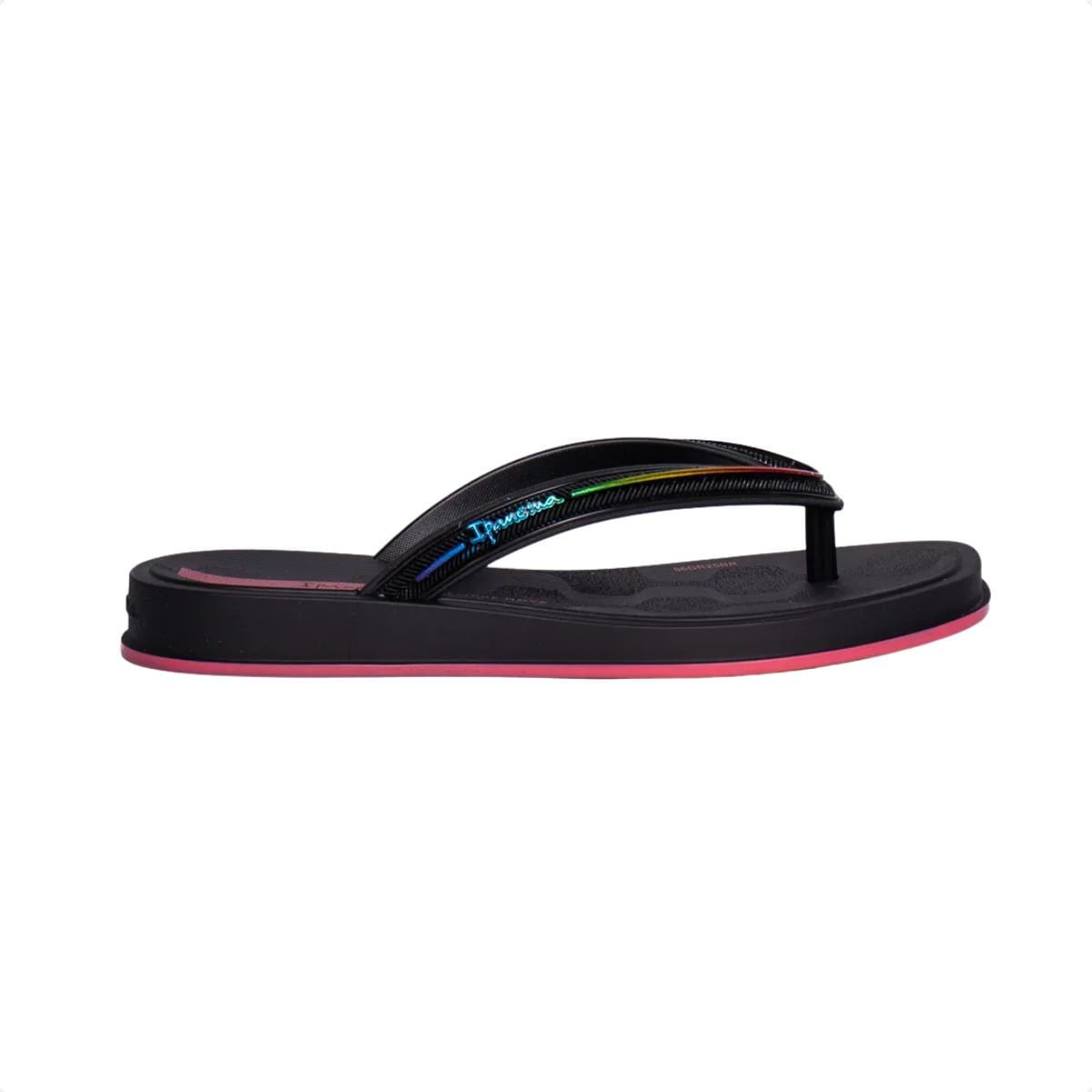 Chinelo Infantil Dedo Ipanema Glow Preto