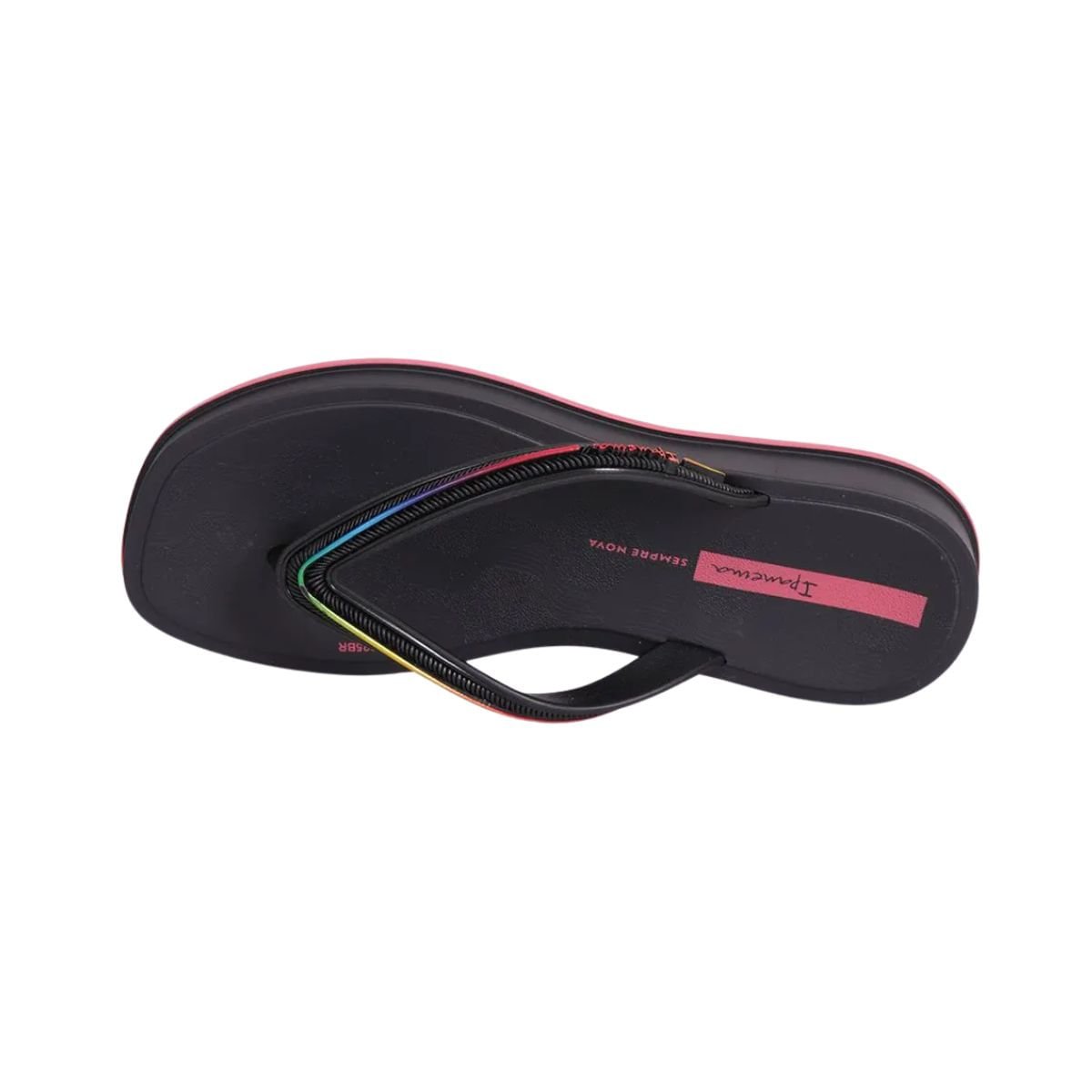 Chinelo Infantil Dedo Ipanema Glow Preto Preto/Rosa 4