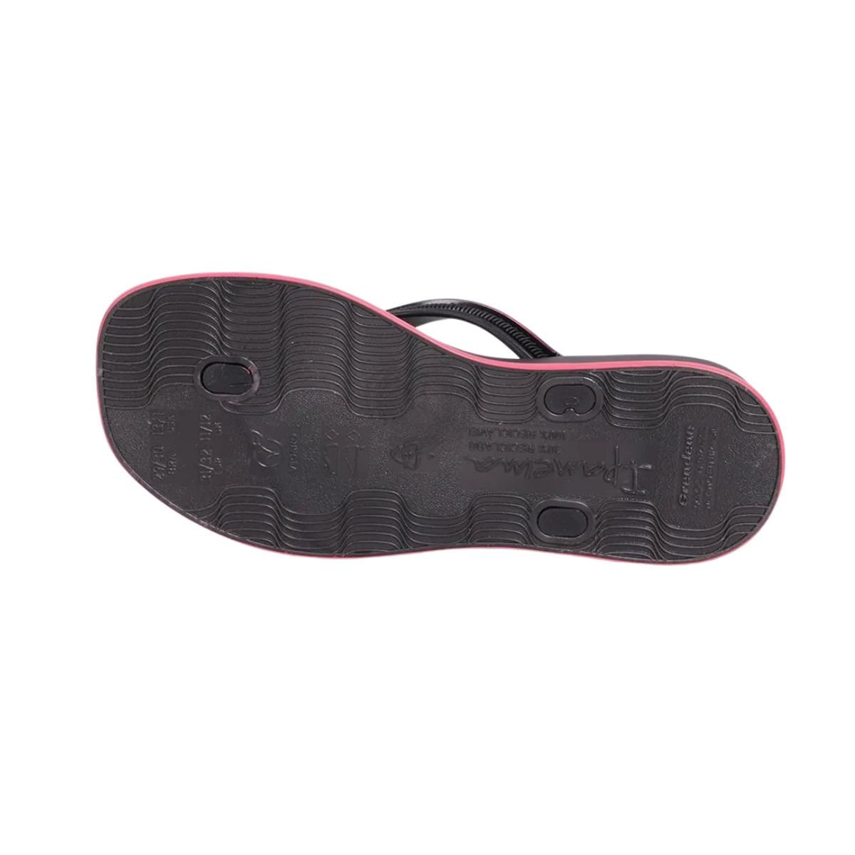 Chinelo Infantil Dedo Ipanema Glow Preto Preto/Rosa 5