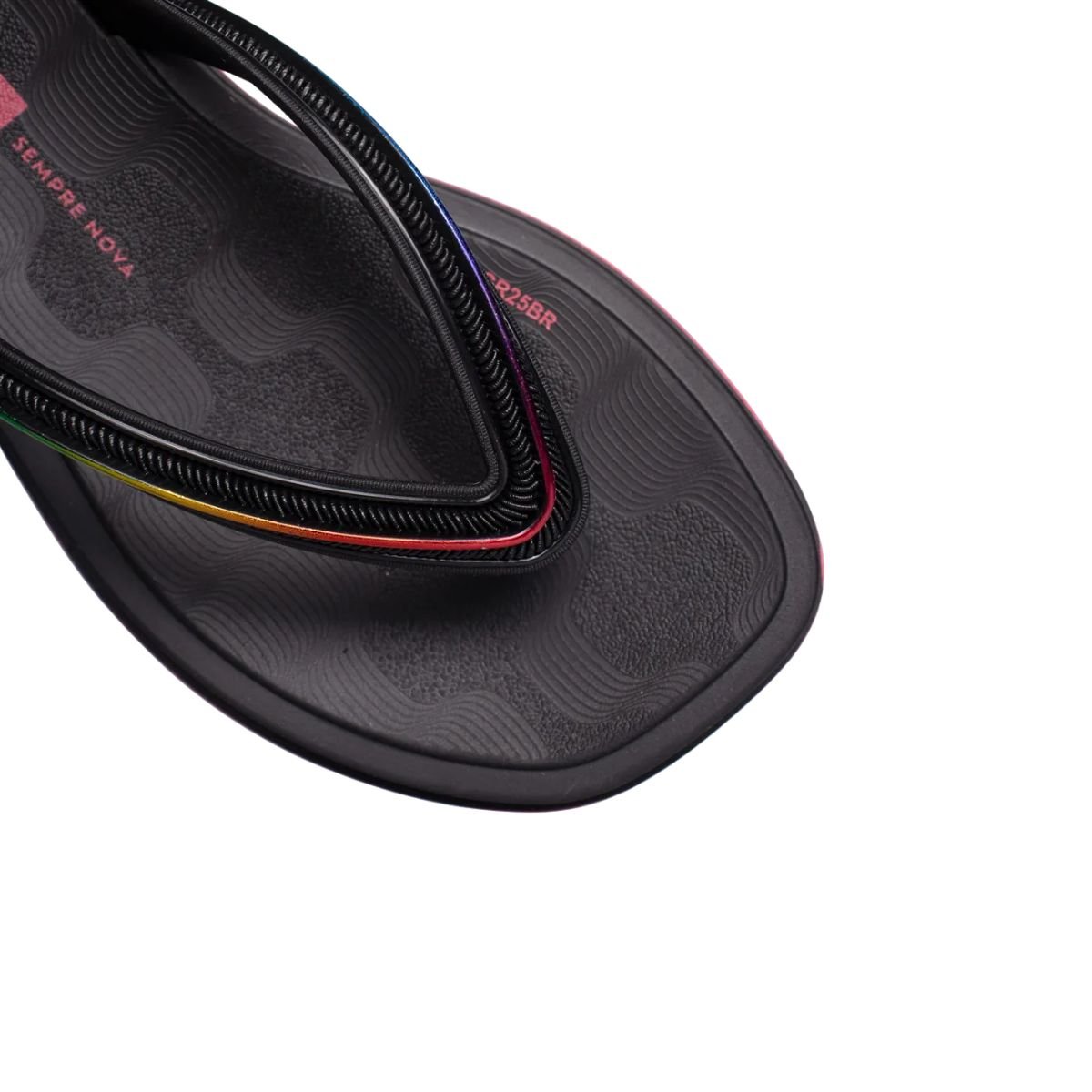 Chinelo Infantil Dedo Ipanema Glow Preto Preto/Rosa 6