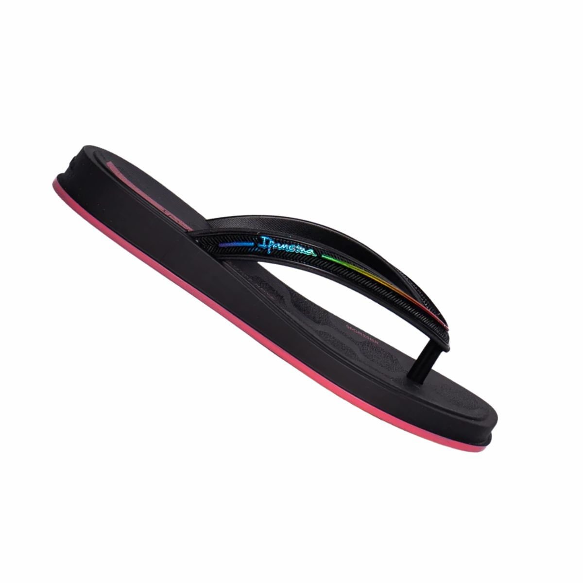 Chinelo Infantil Dedo Ipanema Glow Preto Preto/Rosa 7