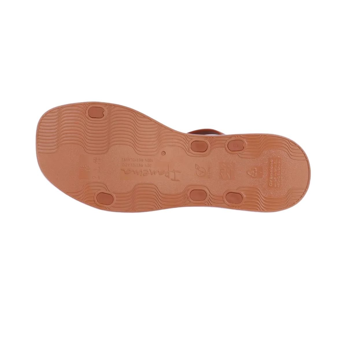 Sandália Feminina Rasteira Ipanema Glow Marrom Marrom 5