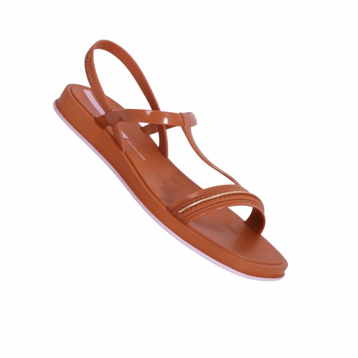 Sandália Feminina Rasteira Ipanema Glow Marrom Marrom 7