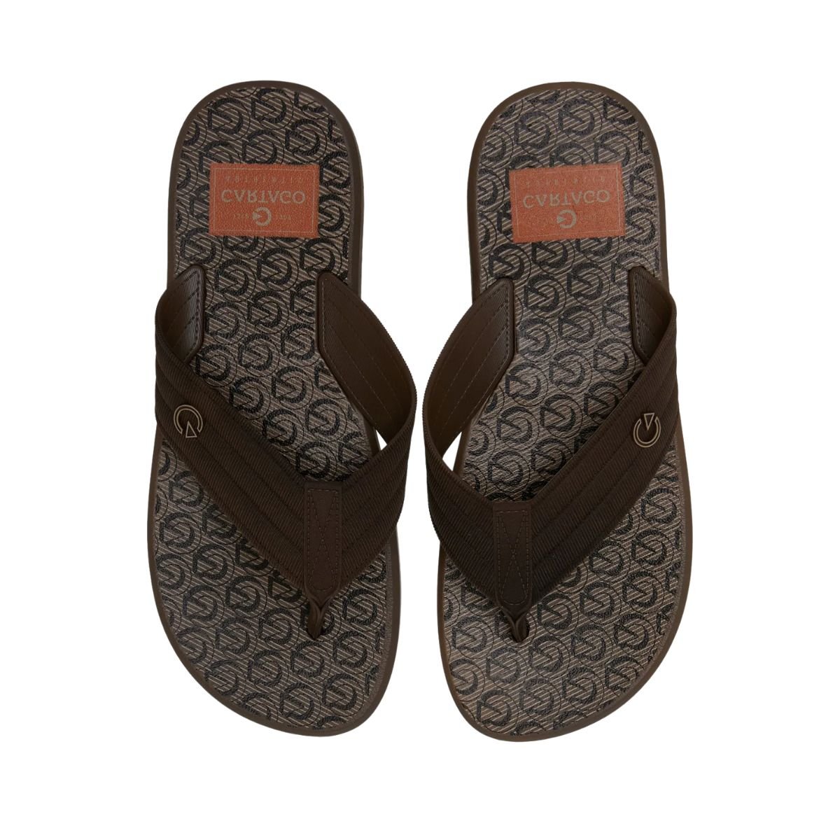 Chinelo Masculino Dedo Cartago Montreal Marrom Marrom 6