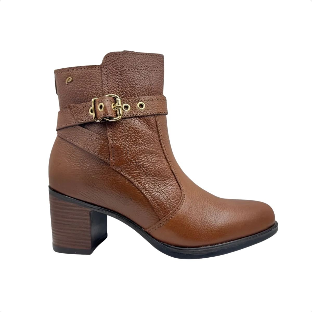 Bota Feminina Cano Baixo Pegada Marrom