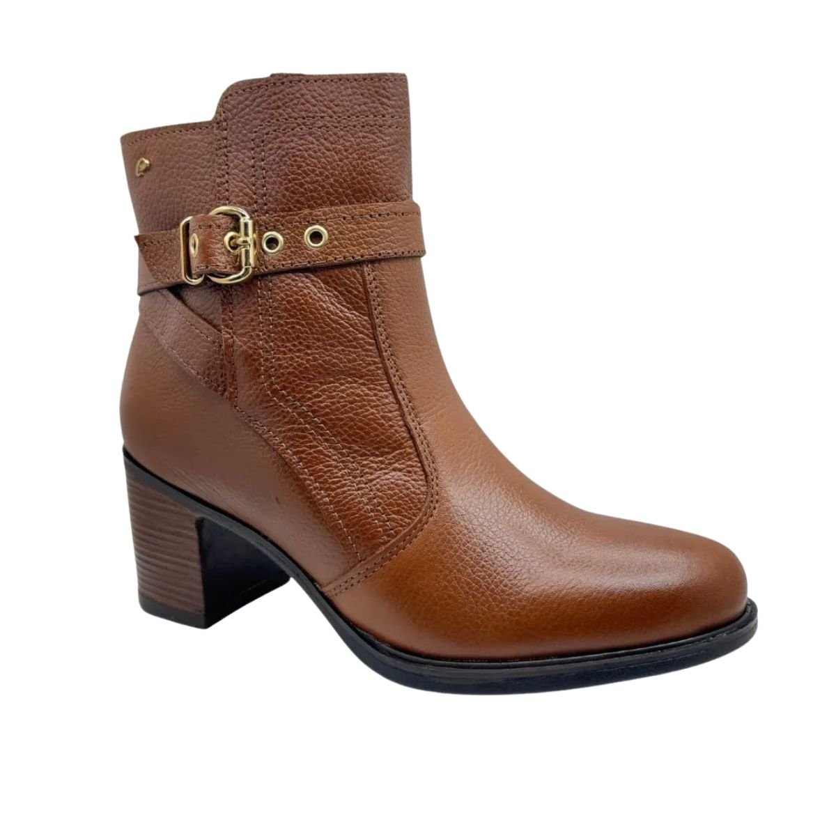 Bota Feminina Cano Baixo Pegada Marrom Terracota 2