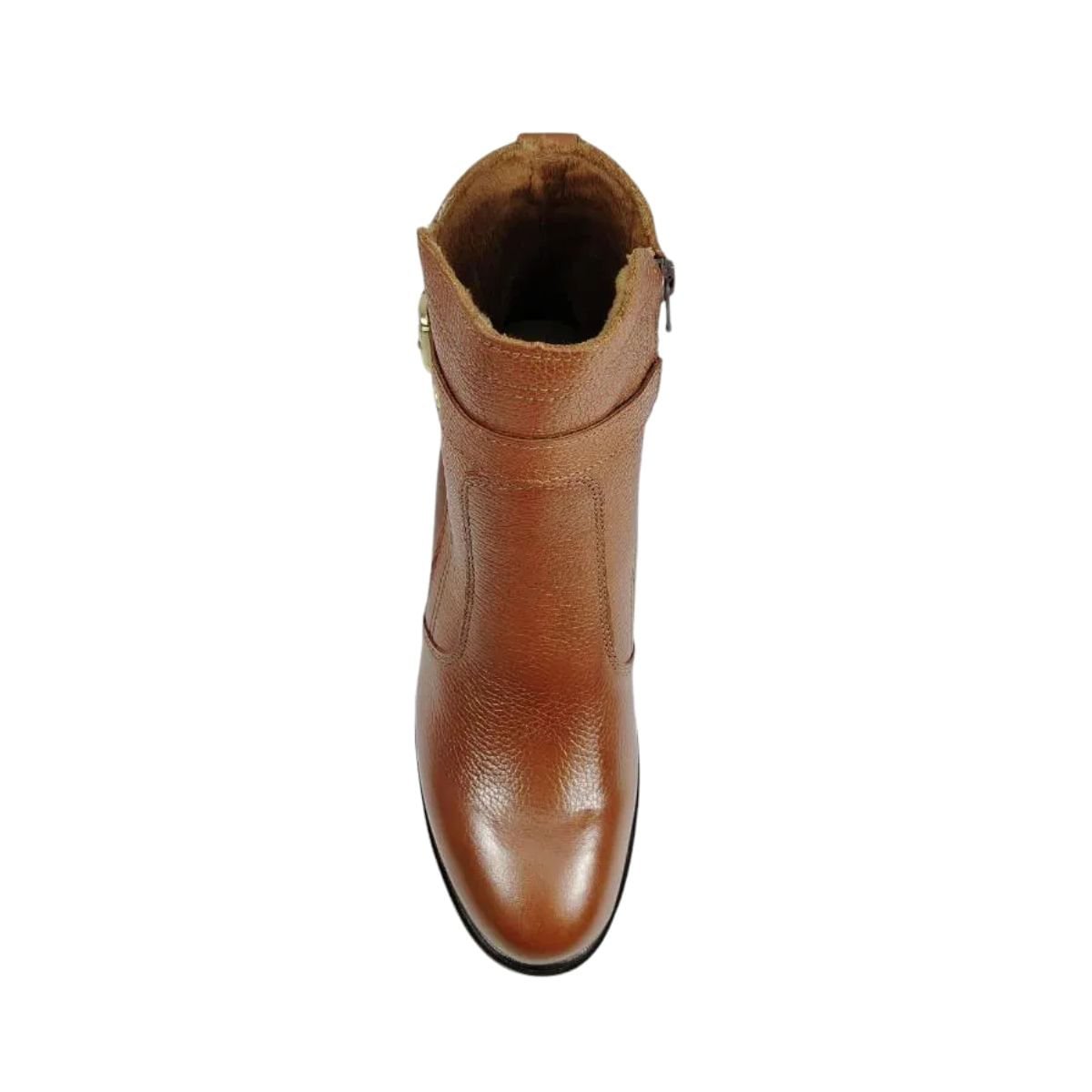 Bota Feminina Cano Baixo Pegada Marrom Terracota 3