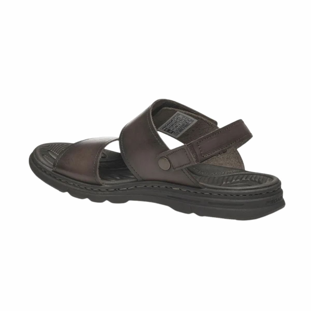 Sandália Masculina Em Couro Pegada Marrom Marrom 7