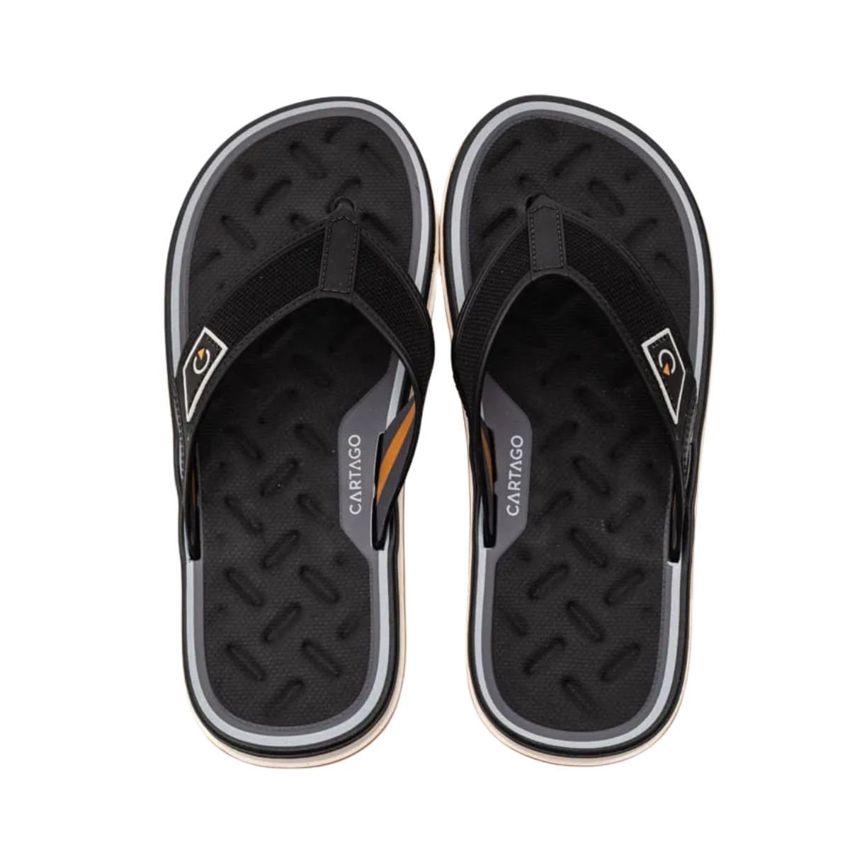 Chinelo Masculino Dedo Cartago Malaga Sport Preto Preto 2