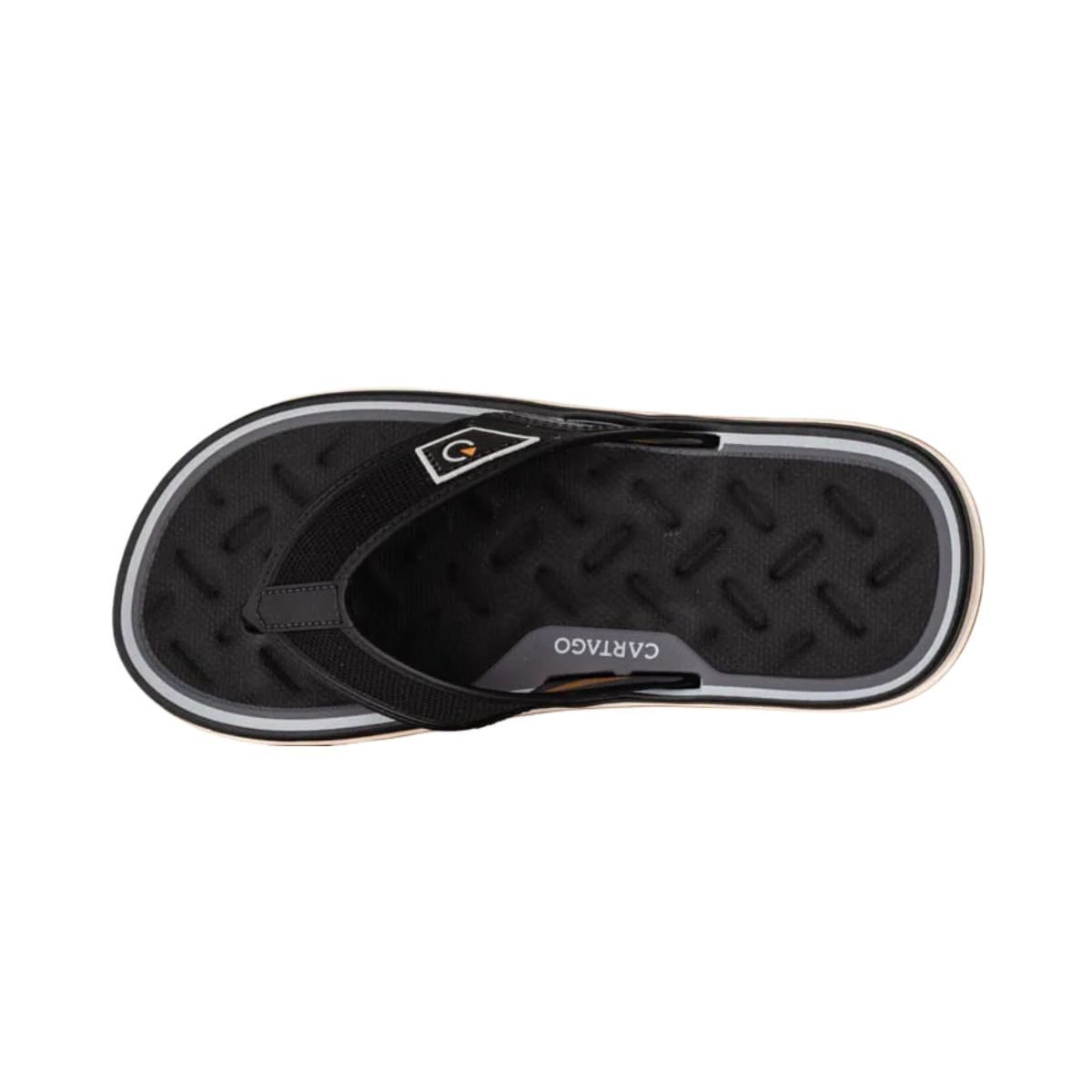 Chinelo Masculino Dedo Cartago Malaga Sport Preto Preto 5