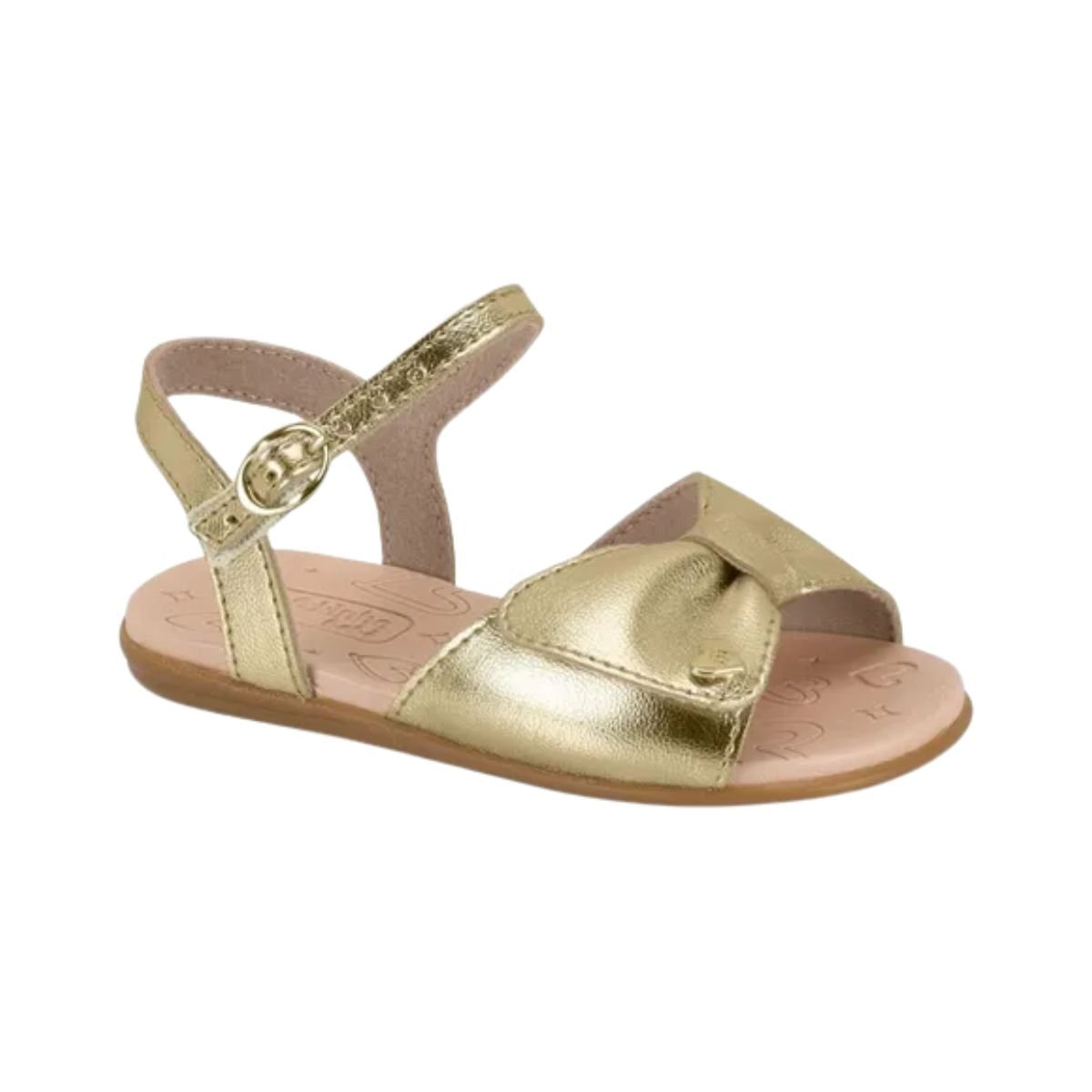 Sandália Infantil Rasteira Molekinha Dourada Dourado 2