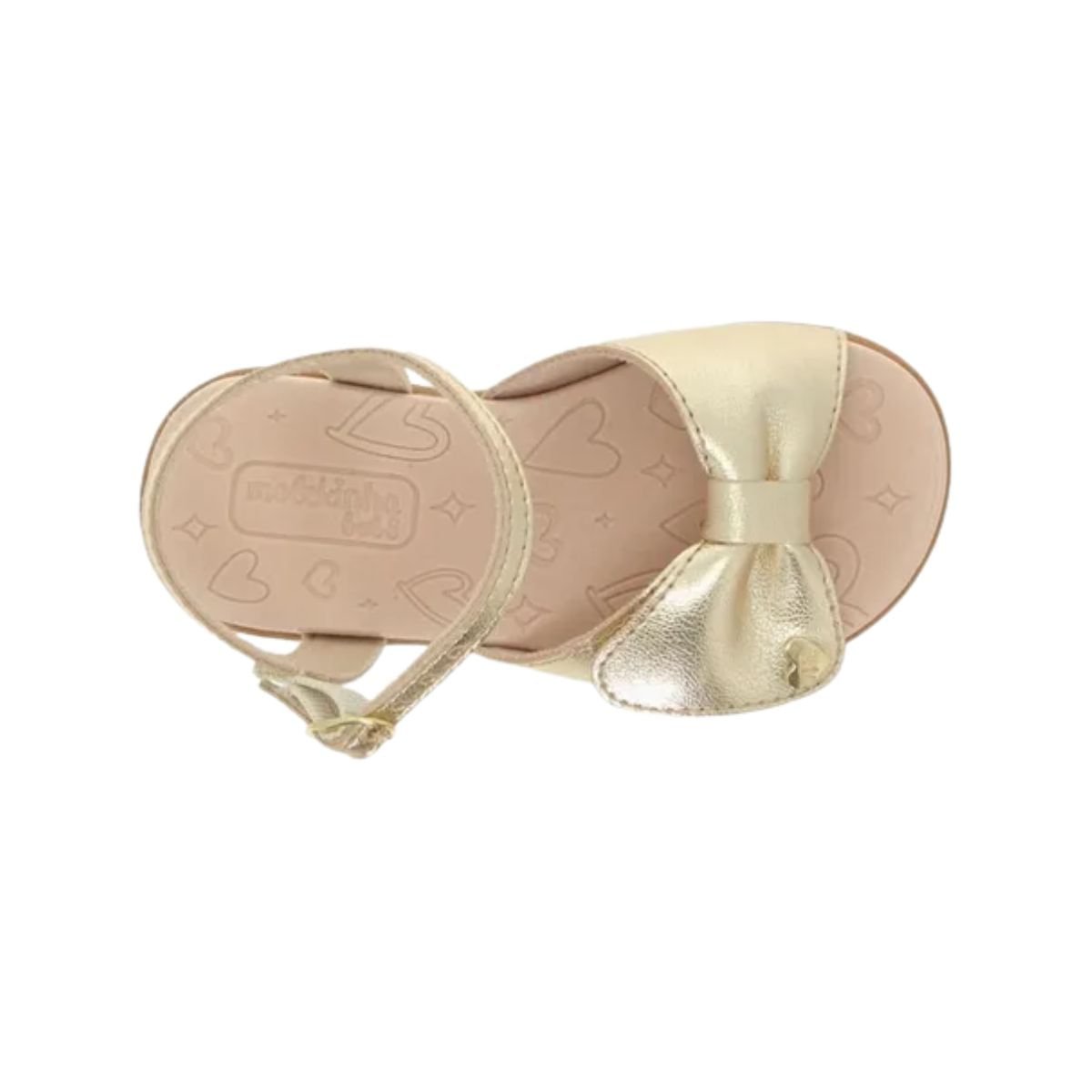 Sandália Infantil Rasteira Molekinha Dourada Dourado 3