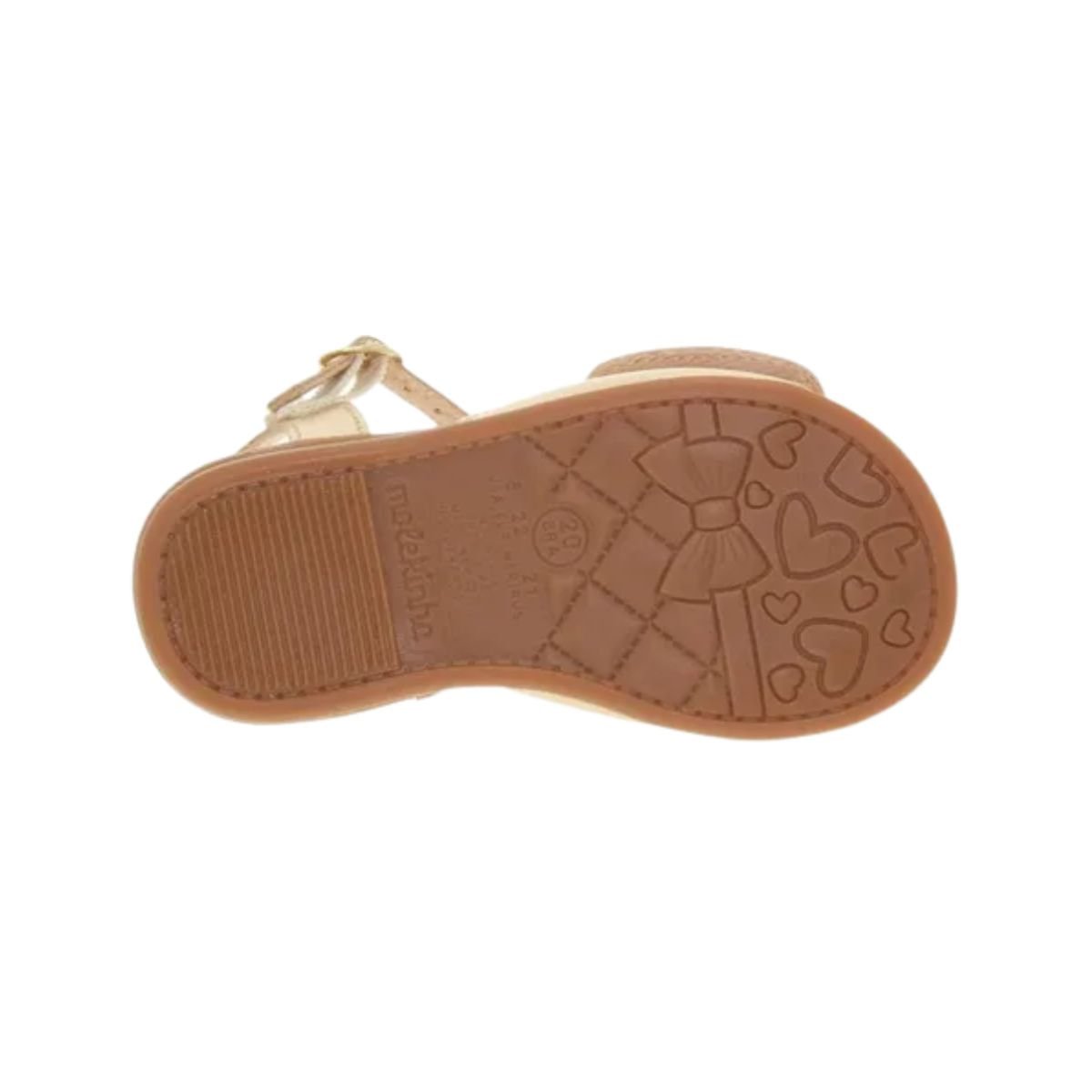 Sandália Infantil Rasteira Molekinha Dourada Dourado 4