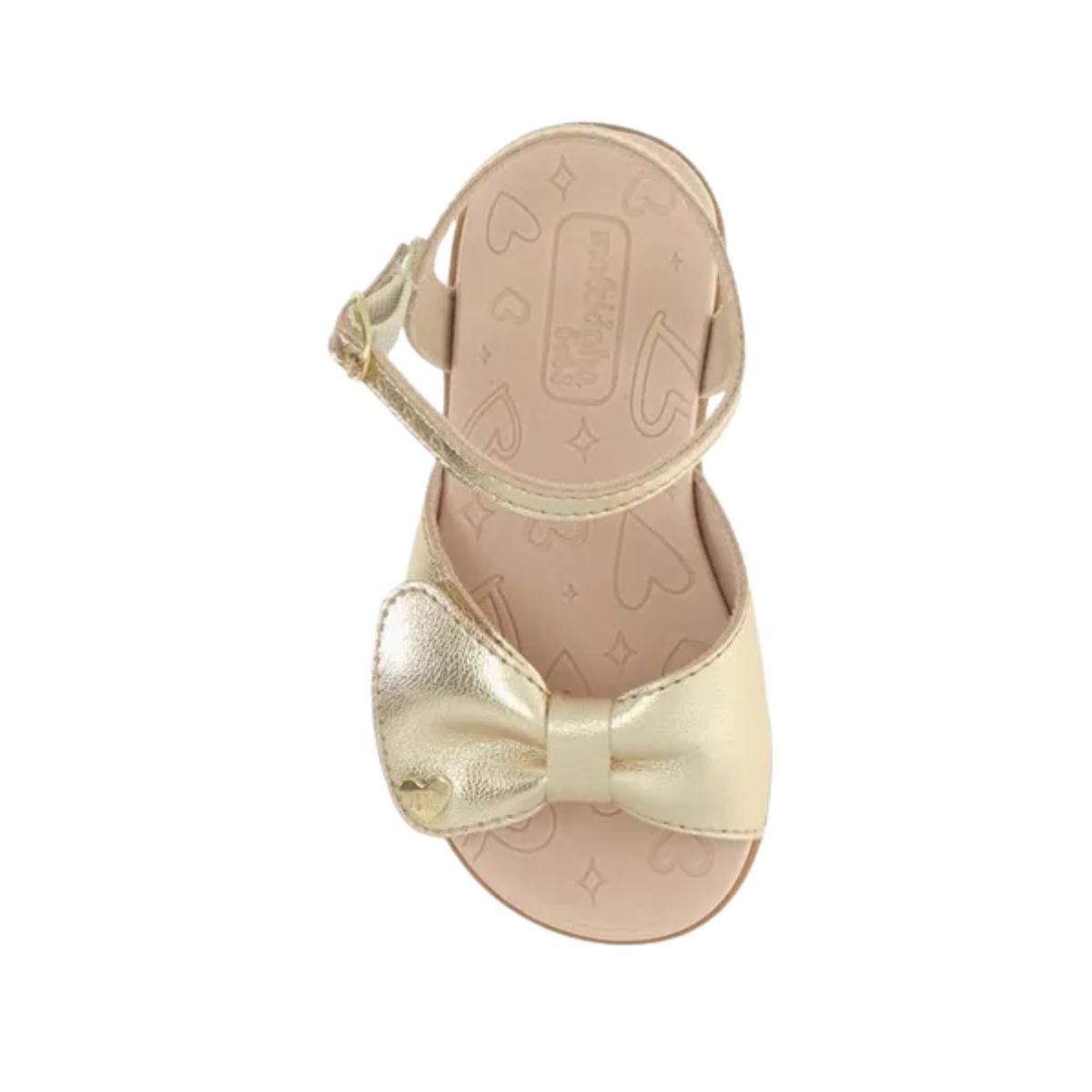 Sandália Infantil Rasteira Molekinha Dourada Dourado 6