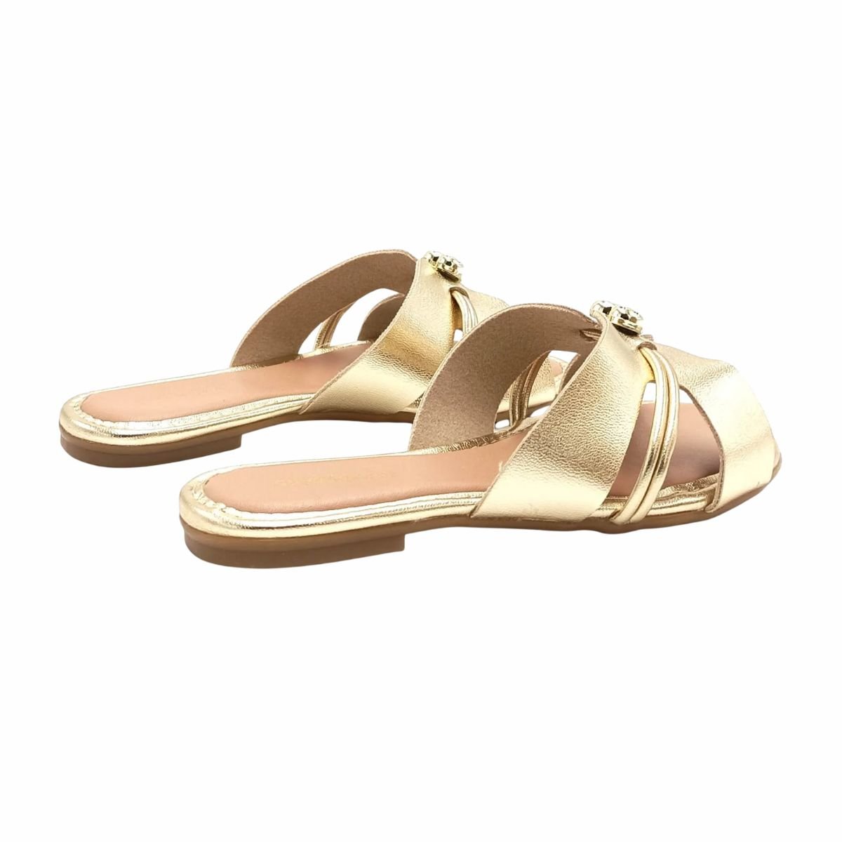 Tamanco Infantil Rasteiro Molekinha Dourado Dourado 7