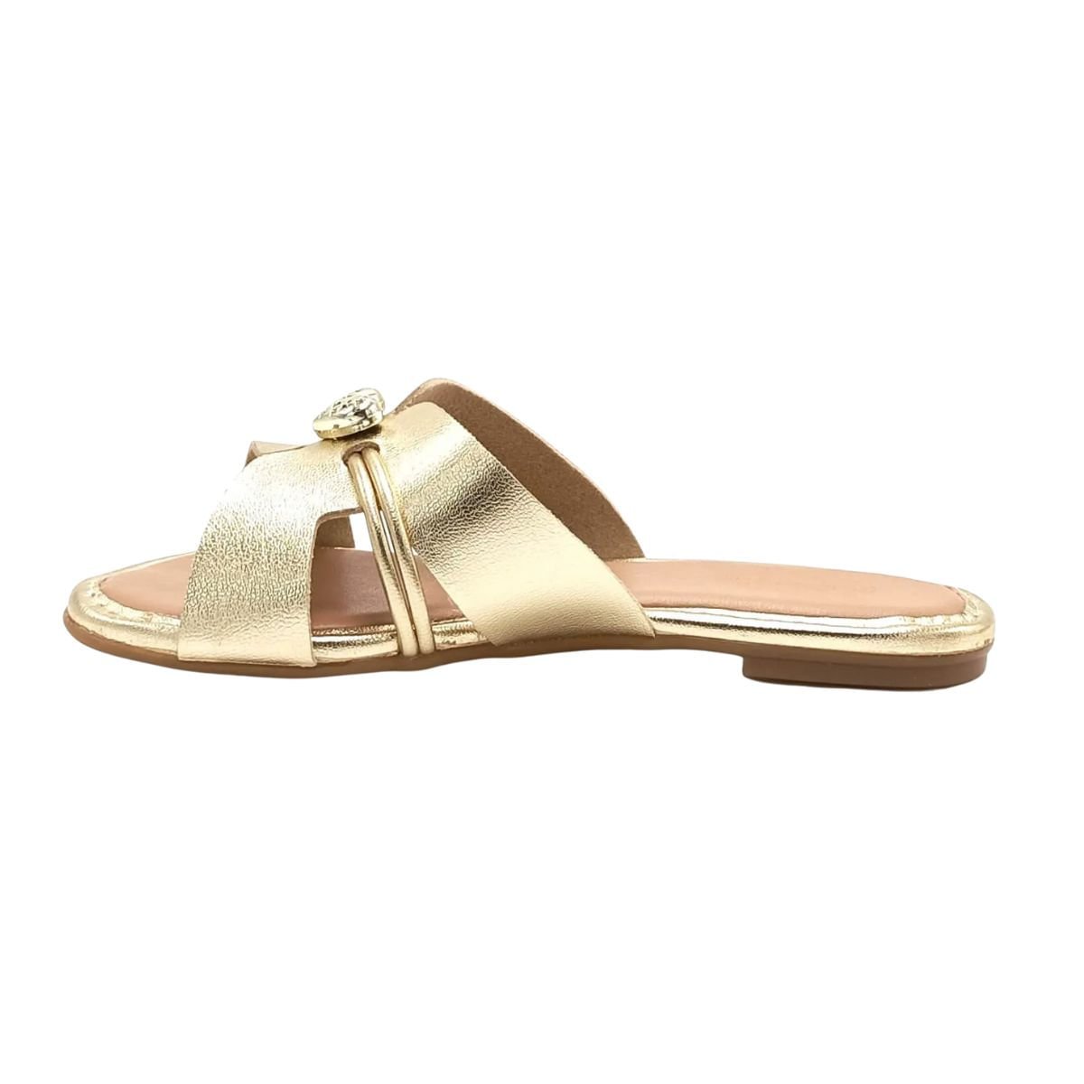 Tamanco Infantil Rasteiro Molekinha Dourado Dourado 6