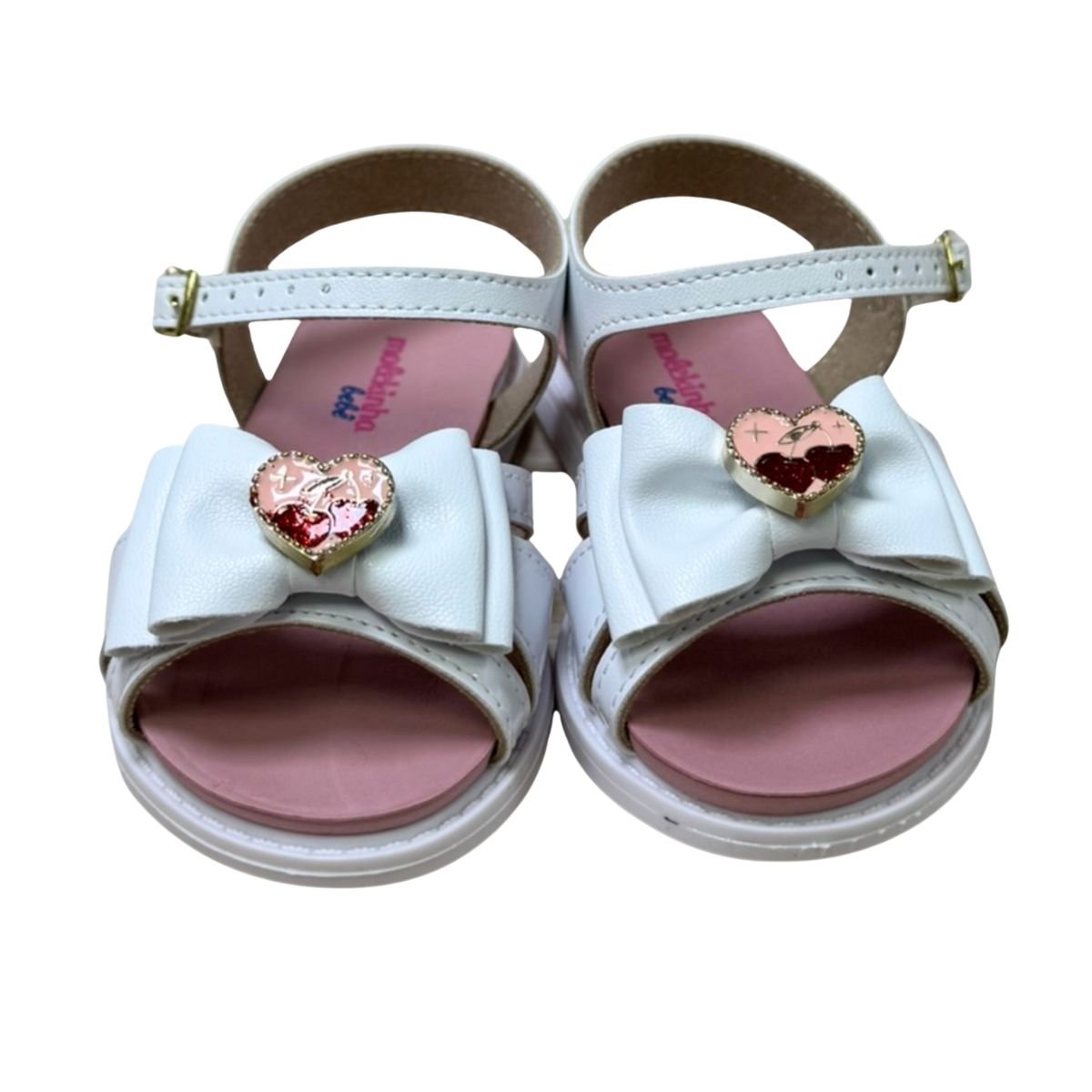 Sandália Infantil Rasteira Molekinha Branca Branco 4