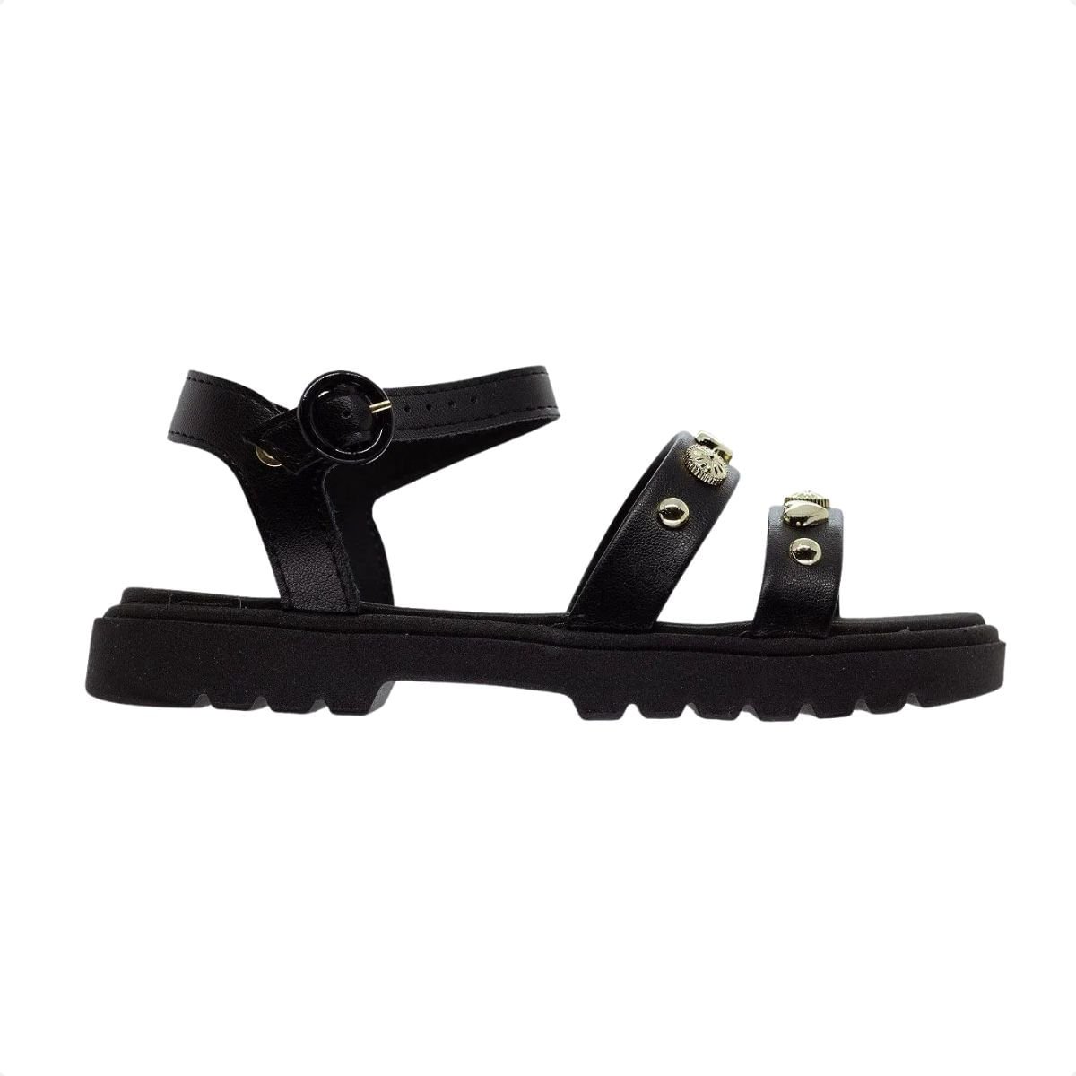 Sandália Infantil Papete Molekinha Preta Preto 1