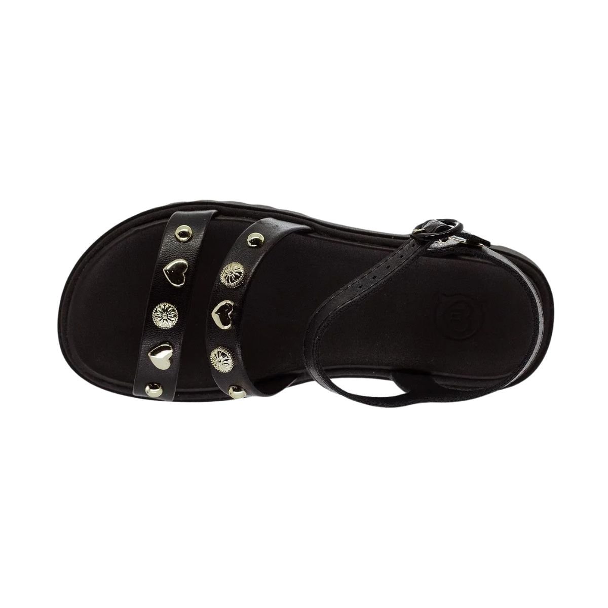 Sandália Infantil Papete Molekinha Preta Preto 2