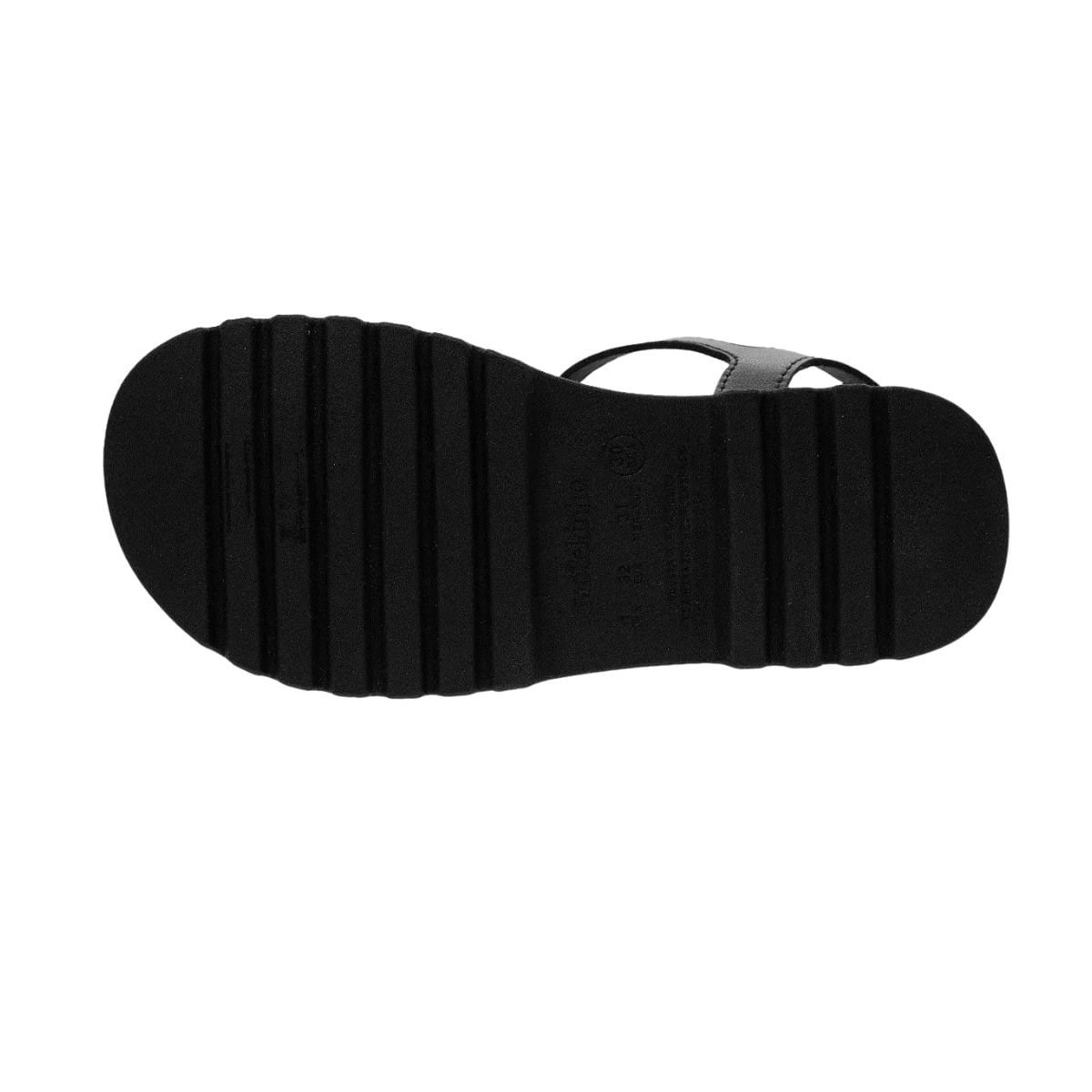 Sandália Infantil Papete Molekinha Preta Preto 3