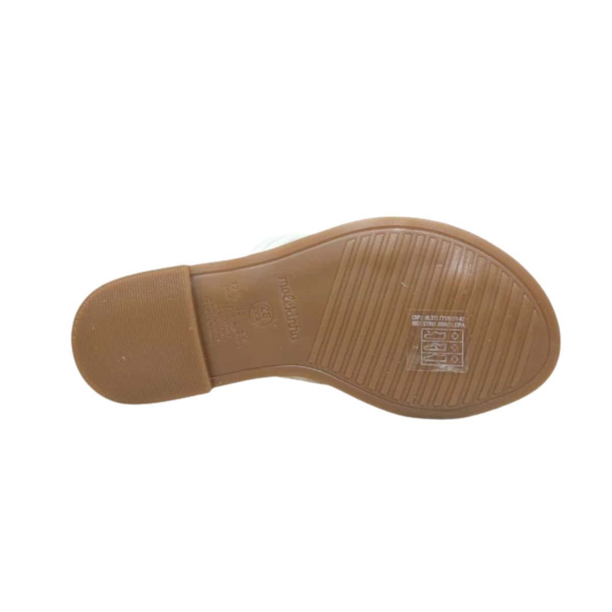 Tamanco Infantil Rasteiro Molekinha Off White Branco 4