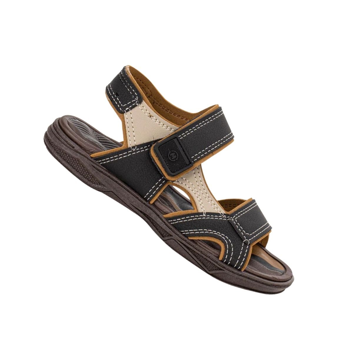 Sandália Infantil Papete Molekinho Preta E Marrom Azul/Marrom 6