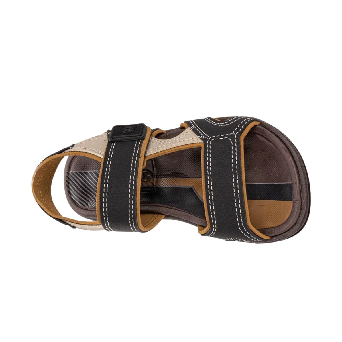 Sandália Infantil Papete Molekinho Preta E Marrom Azul/Marrom 5