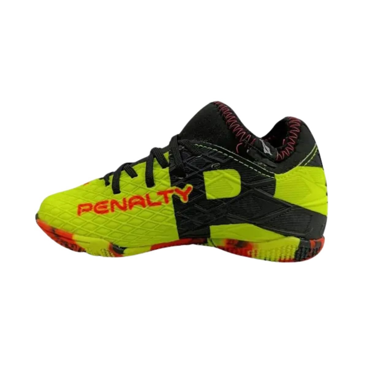 Chuteira Indoor Infantil Penalty Rx Locker Amarela Amarelo/Preto/Laranja 3