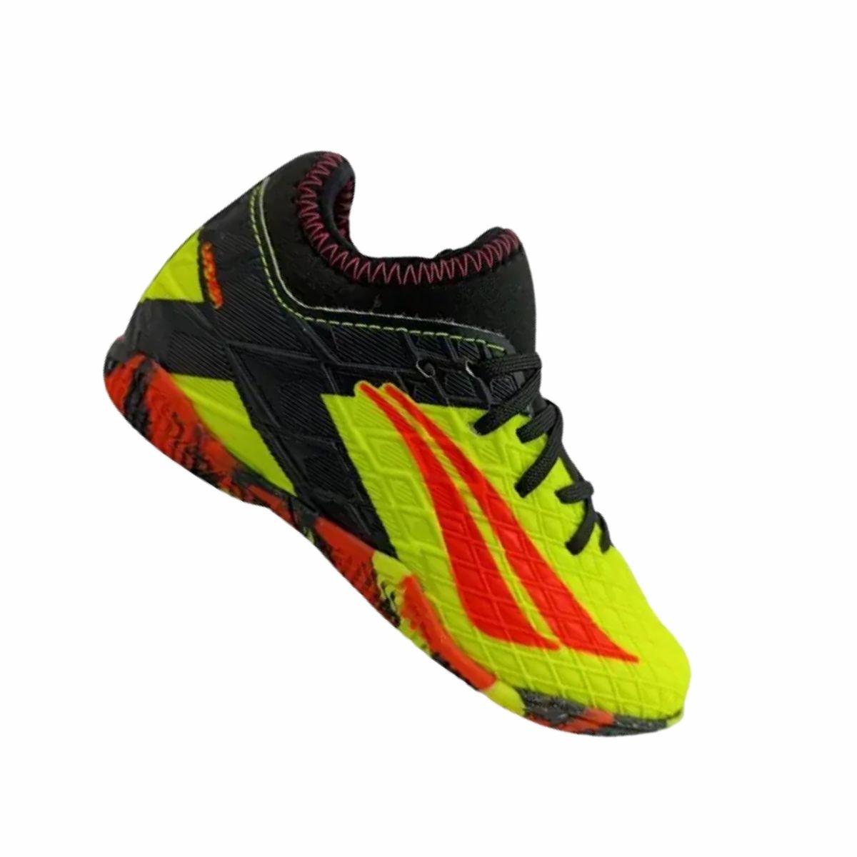 Chuteira Indoor Infantil Penalty Rx Locker Amarela Amarelo/Preto/Laranja 7