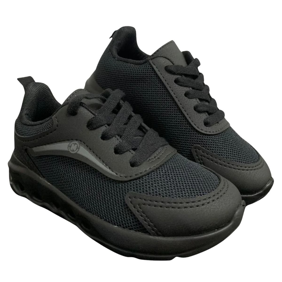 Tênis Running Infantil Molekinho Preto Preto 2