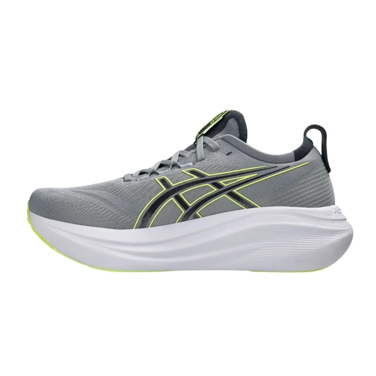 Tênis Running Masculino Asics Gel-Nimbus 27 Cinza Cinza/Amarelo 4