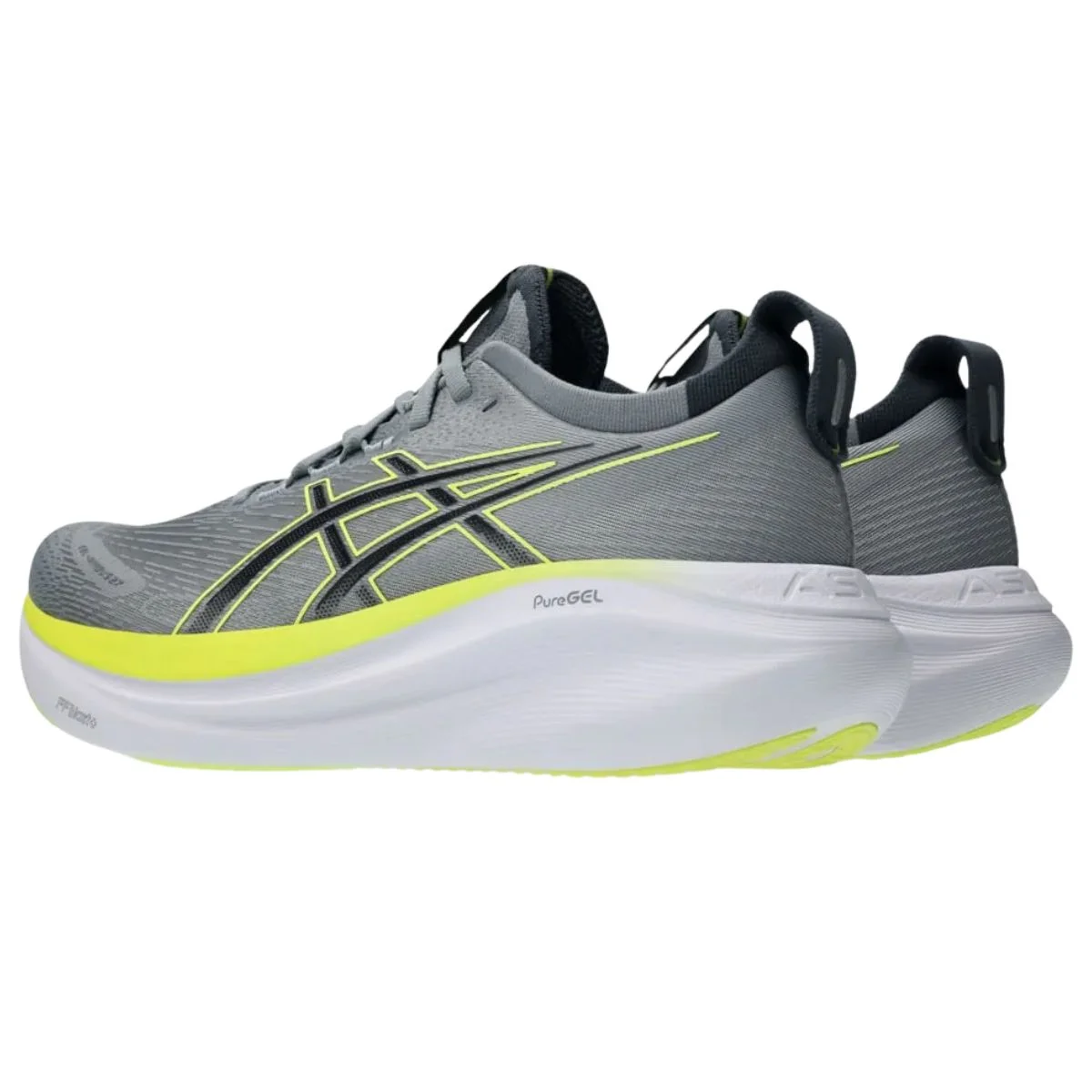 Tênis Running Masculino Asics Gel-Nimbus 27 Cinza Cinza/Amarelo 6