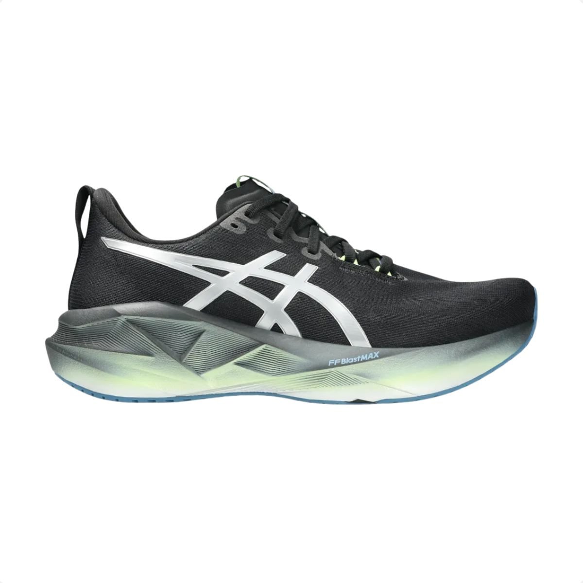 Tênis Running Masculino Asics Novablast 5 Luxe Preto E Verde