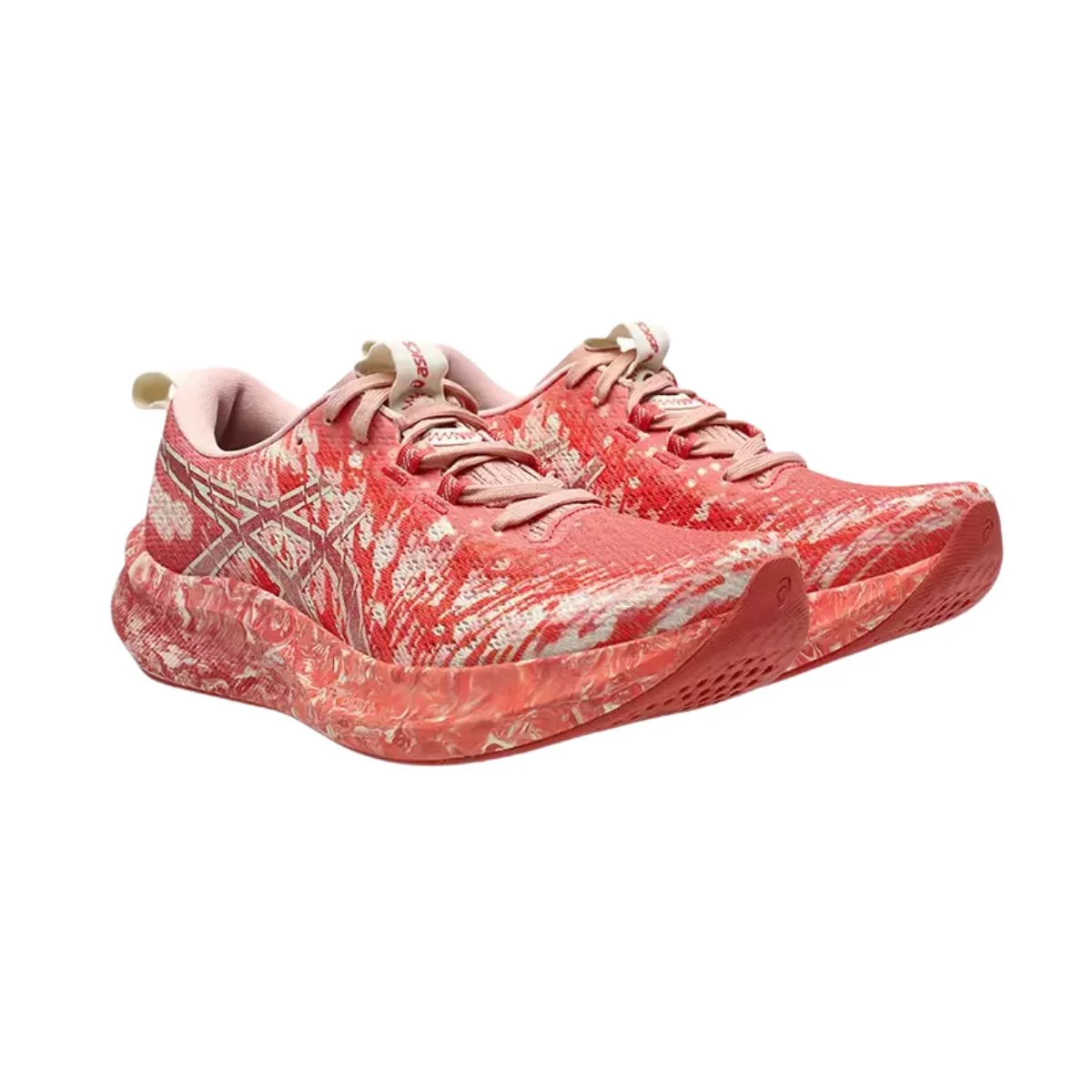 Tênis Running Feminino Asics Noosa Tri 16 Laranja Vermelho/Bege 2